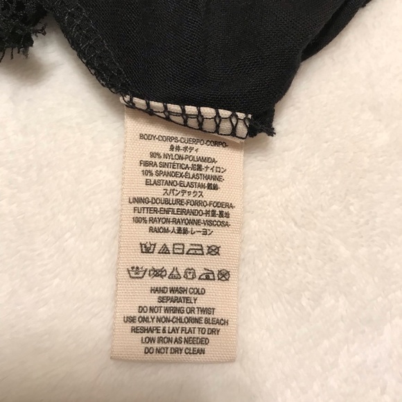 NEW Free People Black Lace Dress with Flocked Navy Blue Velvet Size XS - Picture 14 of 15